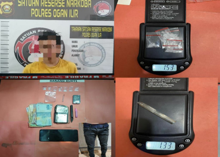 Pemuda 19 Tahun di Desa Sejaro Sakti Diamankan Sat Res Narkoba Polres Ogan Ilir, Diduga Jadi Pengedar Sabu