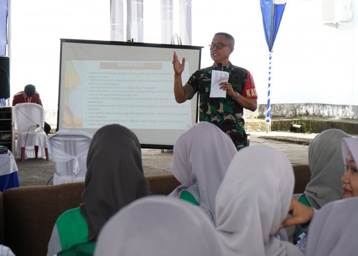 191 Mahasiswa Baru Uniski Kayuagung Dibekali Bela Negara oleh Kasdim 0402/OKI