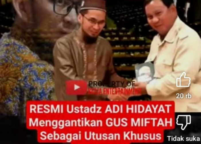 Ustadz Adi Hidayat Diisukan Jadi Pengganti Gus Miftah Sebagai Utusan Khusus Presiden, Warganet: Alhamdulillah