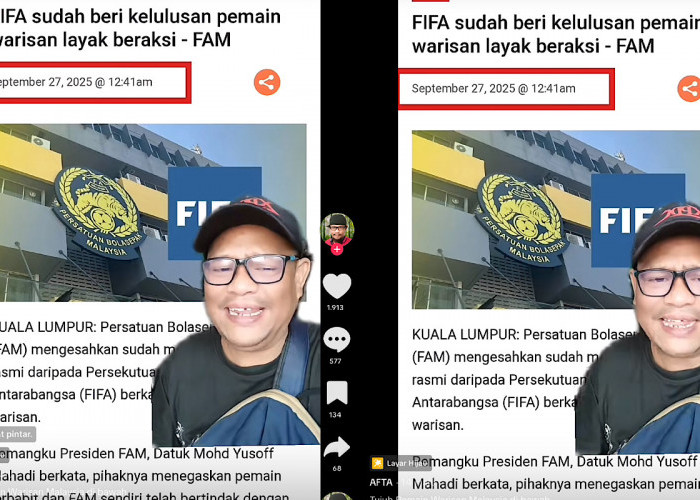 Malaysia Disanksi FIFA Sebab Pemain Warisan Dokumen Palsu, Netizen Kedua Negara Perang di Medsos