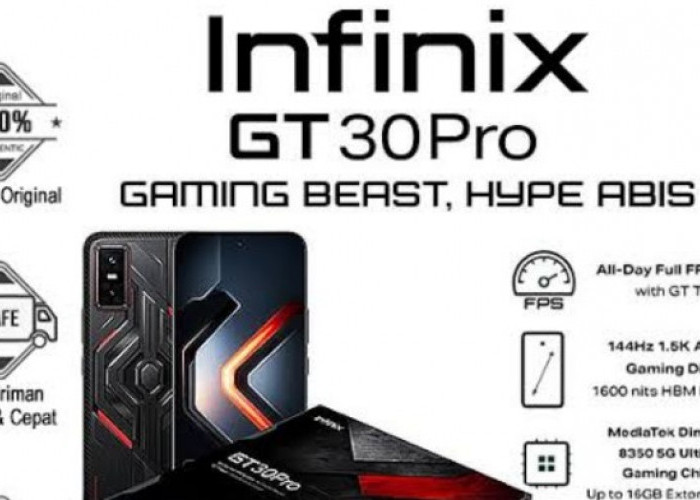 Infinix GT 30 Pro: Ponsel Gaming Mid-Range dengan Teknologi MAGT, Cepat dan Super Efisien