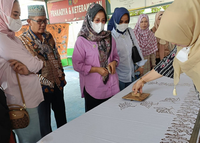 Lapas Muara Enim Produksi Kain Batik, Pernah Dibeli Pj. Bupati Muara Enim