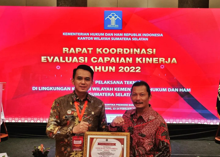 Imigrasi Palembang Raih Penghargaan Satker Terbaik 
