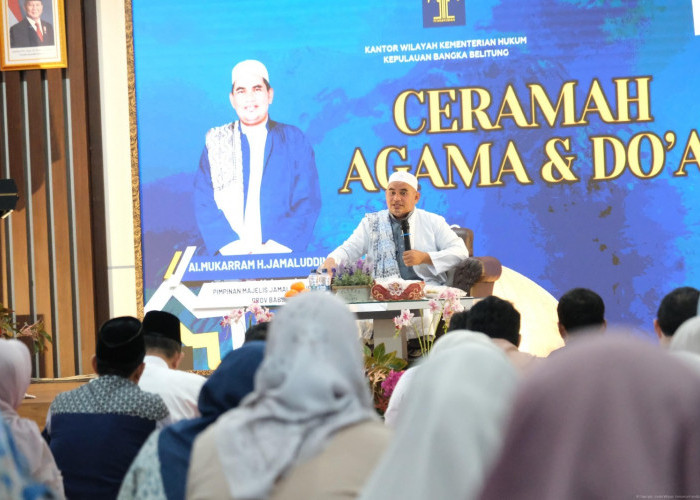 Peringatan Isra’ Mi’raj Nabi Muhammad SAW 1447, Kemenkum Babel Perkuat Spiritualitas Pegawai