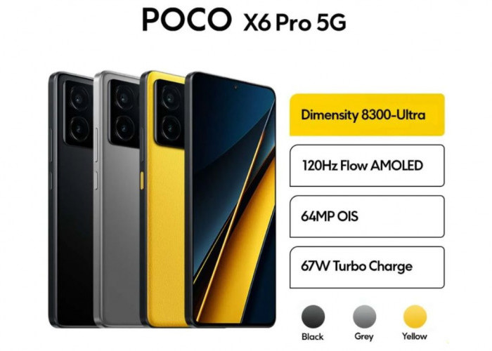 POCO X6 Pro 5G HP 3 Jutaan yang Cocok untuk Pilihan Smartphone Gaming Andalan 2026, Jaringan Cepat Tanpa Lag