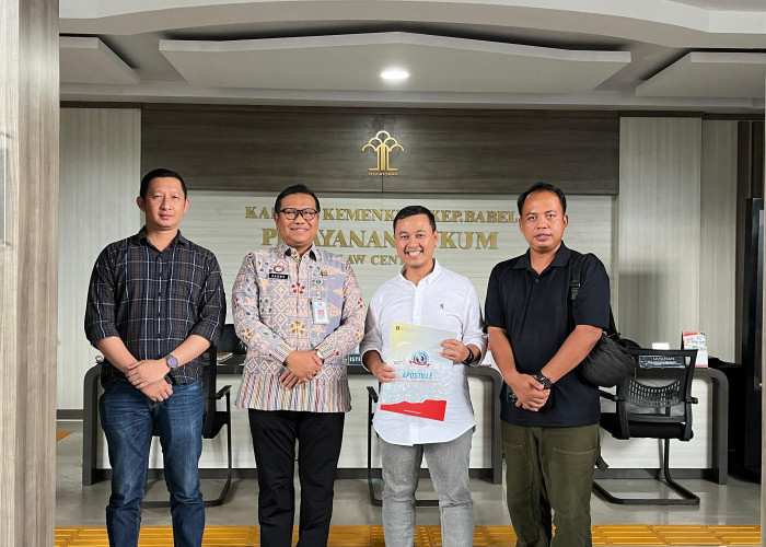 Layanan Legalisasi Dokumen Lintas Negara di Kanwil Kemenkum Babel Capai 230 Permohonan hingga Juli 2025