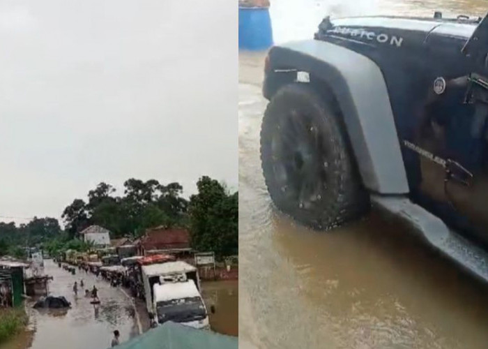 Banjir di Sangsa Desa Musi Banyuasin Rendam Rumah Warga Hingga Rubicon