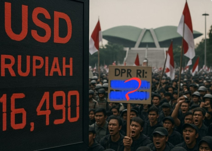 Rupiah Anjlok ke Rp16.490 per Dolar AS, Gelombang Demo Picu Sentimen Negatif