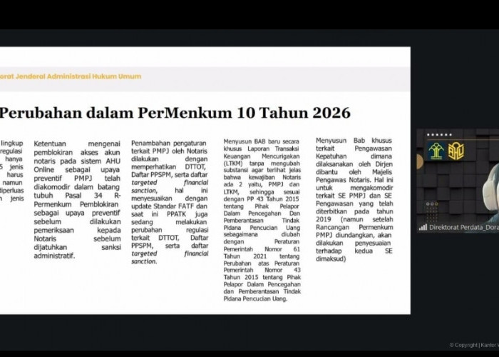 Permenkum 10/2026 Perketat Kepatuhan Notaris, Akun AHU Online Bisa Diblokir