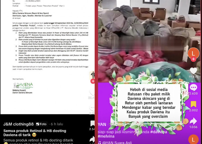 Gegara Ratusan Ribu Paket Daviena Skincare Ditarik, Tanda-tanda Bangkrut Kian Nyata?