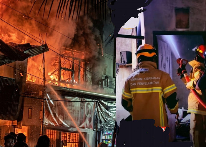 Dini Hari, 3 Rumah Hangus di Boom Baru Lorong Manggar 