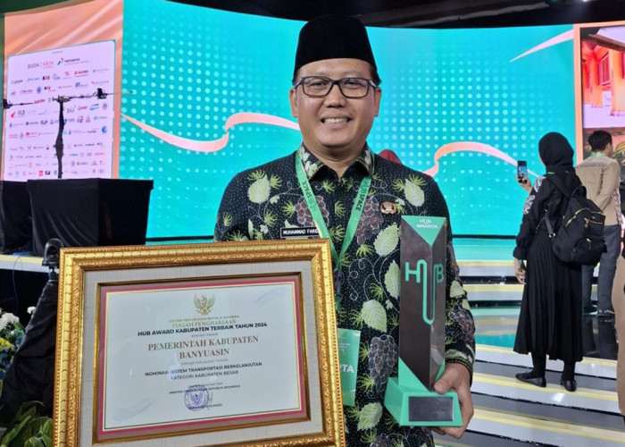 Banyuasin Raih Penghargaan Hub Award Kabupaten Terbaik 2024 Kategori Transportasi Berkelanjutan