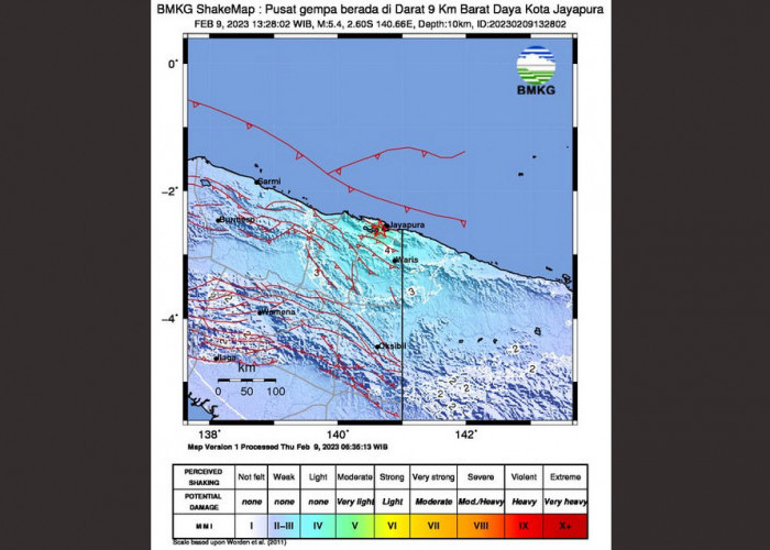 Gempa 5,4 Magnitudo Guncang Kota Jayapura, 4 Orang Dilaporkan Meninggal Dunia