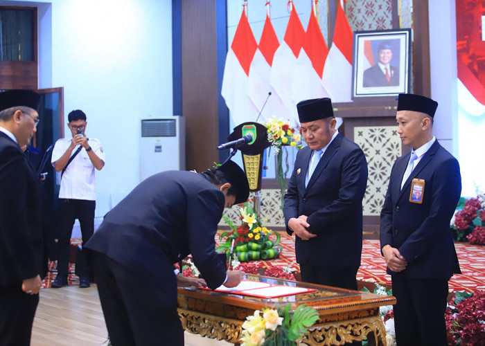 Gubernur Herman Deru Kukuhkan Supriyadi Sebagai Kepala Perwakilan BPKP Provinsi Sumsel