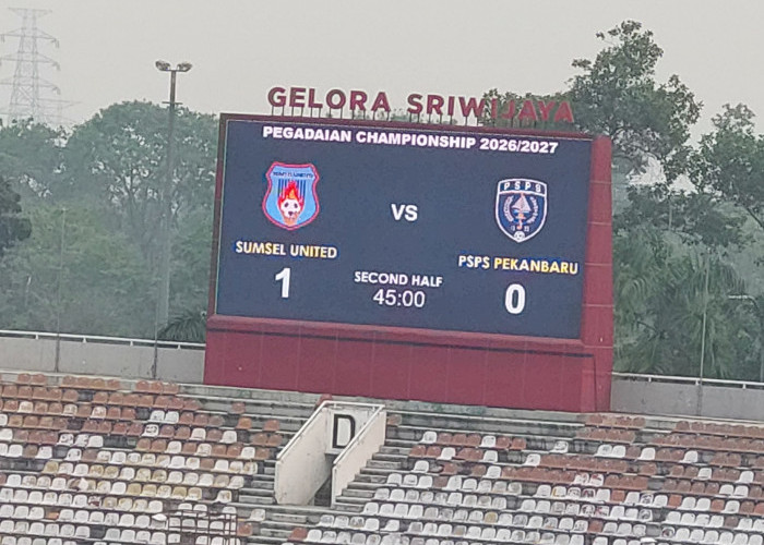 Sumsel United Unggul 1-0 atas PSPS Pekanbaru di Babak Pertama, Gol Cepat Subhi Jadi Pembeda di Jakabaring