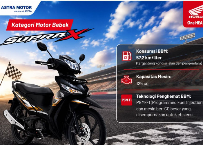 Honda Supra X 125 Masih Menarik di 2026, Irit BBM hingga 57,2 Km per Liter