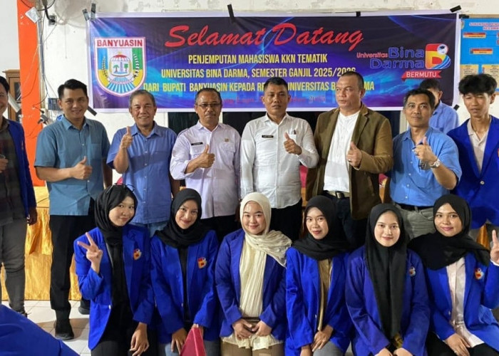 Resmi Ditutup, Universitas Bina Darma Lakukan Penjemputan Mahasiswa KKN Tematik di Tanjung Lago Banyuasin