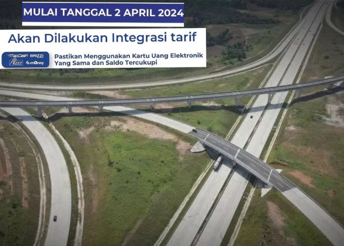 Mulai Hari Ini 2 April 2024,Terapkan Integrasi Tarif 3 Ruas Tol di Sumut 