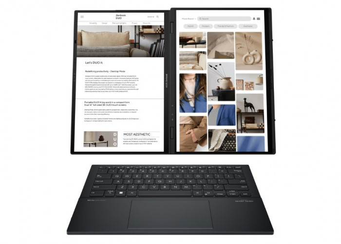 Laptop Dua Layar Asus  Zenbook Duo UX8406MA Resmi Meluncur dan Punya Prosesor Kencang