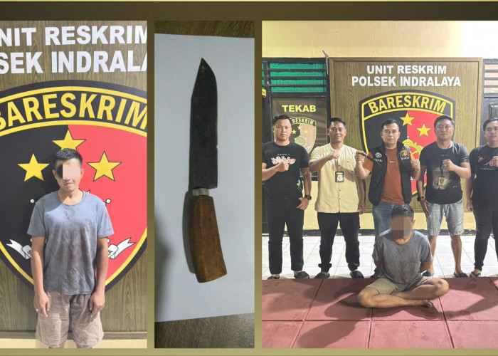Tak Senang Ditegur, Seorang Pria di Ogan Ilir Ancam Korbannya dengan Pisau Berujung Ditangkap Polsek Indralaya