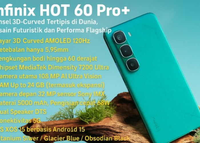 Infinix HOT 60 Pro+: Ponsel Desain Futuristik Performa Flagship, Dilengkapi Fitur XBoos Engine 3.0