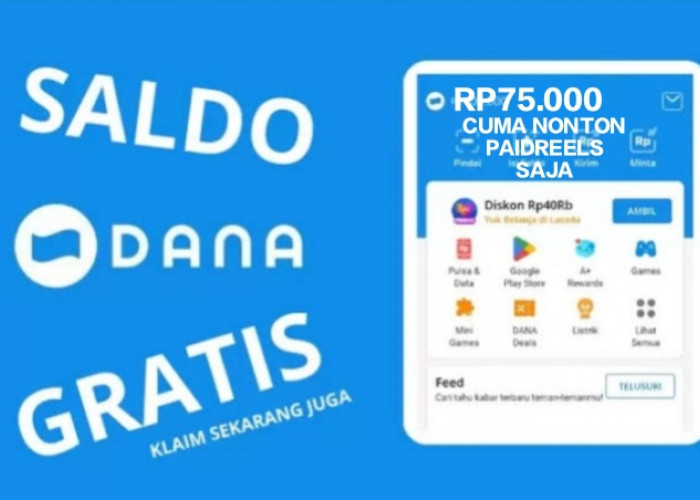 Nonton Video 30 Detik Cair Saldo DANA Gratis Rp75.000 di Website Penghasil Uang ini, Cek di Sini