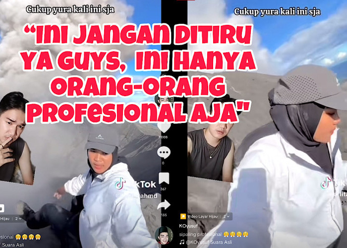 Viral Konten Pendaki Cewek ‘Si Paling Profesional’ Lari Kocar Kacir Saat Pendakian Ilegal di Gunung Api Dukono