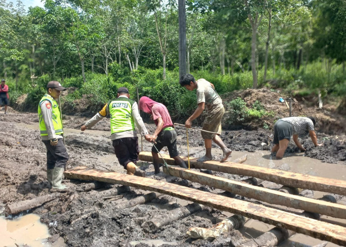Jalan Poros Desa Cengal Mulai Diperbaiki Secara Bertahap, Masyarakat Lega