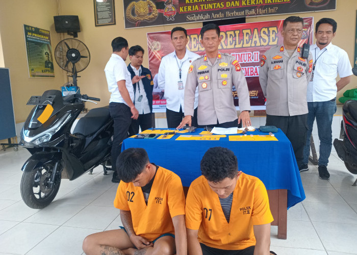Rekor 20 TKP Curanmor di Palembang, 2 Sekawan Terciduk Akibat Suka Gonta-Ganti Motor