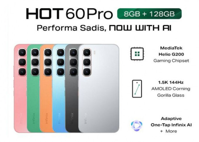 Infinix Hot 60 Pro Hadirkan Spesifikasi HP Layar AMOLED Harga Murah, Tampilan Visual Setara Flagship