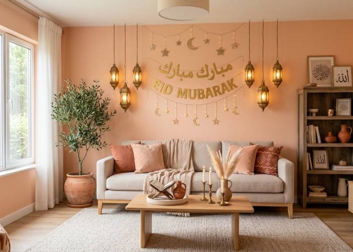 Warna Peach Fuzz Jadi Tren Lebaran 2026? Ini Rahasia Bikin Ruang Tamu Terlihat Hangat dan Instagramable