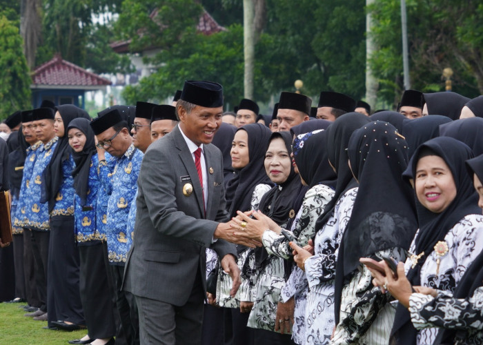 Hari KORPRI, Pj Bupati OKI Sampaikan Pesan Presiden ke Anggota KORPRI dan PGRI