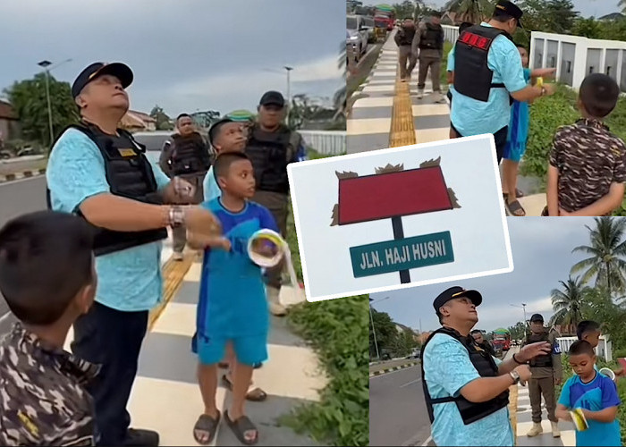 Pol PP Turunkan Layangan Bocah di Kawasan Musi VI Palembang, Ramai Warga Ngadu Jadi Korban Tali Gelasan