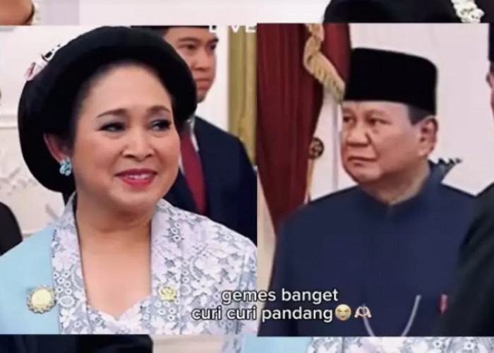 Baper se Indonesia Raya, Gegara Prabowo dan Tatiek Keciduk Saling Lirik, Netizen: HTS yang gak Pernah Putus