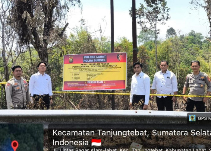 Polres Lahat Tangani Empat Kasus Karhutla, Kasus Bukit Senubut Masih Diselidiki