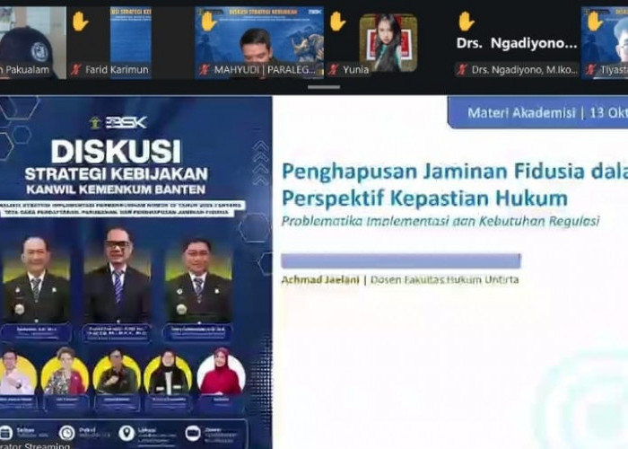 Kanwil Kemenkum Babel Soroti Penghapusan Jaminan Fidusia, Dorong Penguatan Layanan AHU Online