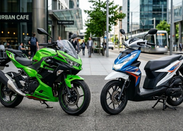 Bikin Bingung Calon Pembeli: Kawasaki Brusky 125 VS Honda BeAT 2026, Mending Mana untuk Harian?