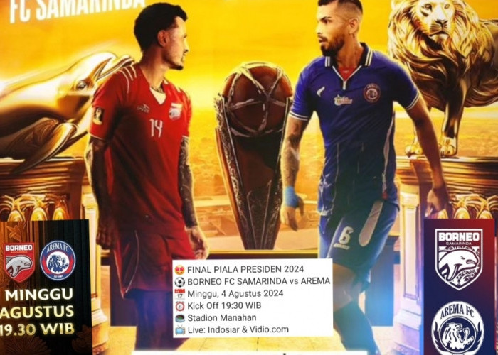 Seru, Borneo Siap Kudeta Arema Malang Live Malam Ini Final Piala Presiden 2024