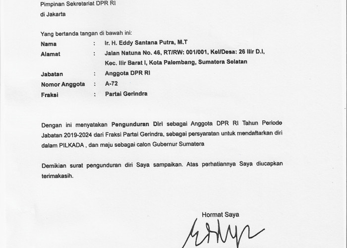 Breaking News: Eddy Santana Putra  Angkat Bicara, Terkait Tudingan tak Taat Perintah Partai