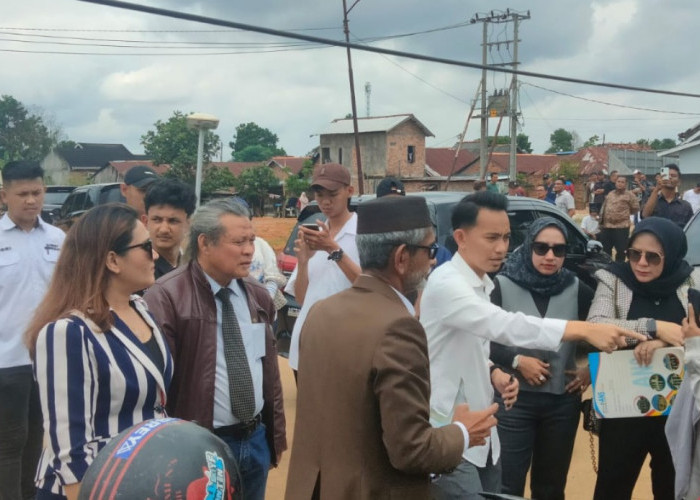 Dilaporkan Rusak Fasum, Pengukuran Ulang di Perumahan KMS Gandus Palembang, BPN dan Polda Sumsel 