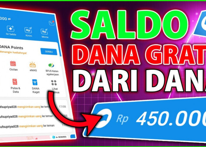 Mau Cuan Saldo DANA Gratis Rp450.000 Hitungan Menit? Yuk Main Game Ini