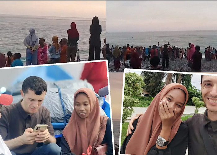 Ratusan Warga Sambut Ahmed Yang Jauh Datang Dari Turki ke Pulau Taliabu Untuk Menikahi Gadis Desa Salmiati 