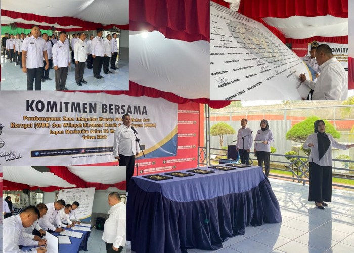 Lapas Narkotika Kelas IIA Muara Beliti Gelar Penandatanganan Pakta Integritas Menuju WBK dan WBBM Tahun 2025