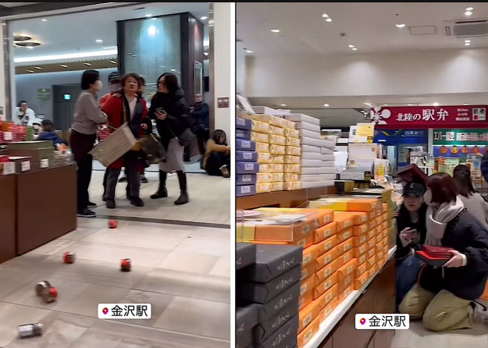 Saat Gempa Orang Jepang Mode Kalem Tidak Panik, Netizen Bandingkan Konoha: Kalau Disini Diam di Gedung Mati 