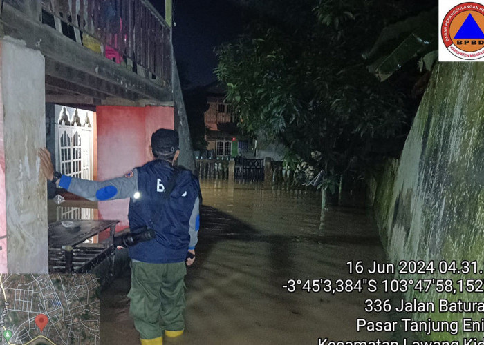 Banjir Bandang Terjang Tanjung Enim, 22 KK Terdampak