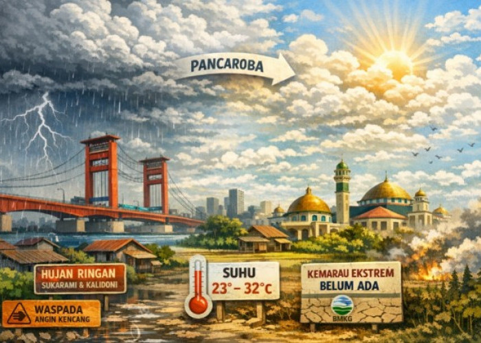 Cuaca Palembang Hari Ini Didominasi Awan, BMKG Pastikan Belum Ada Tanda Kemarau Ekstrem