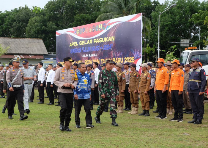 Operasi Lilin Musi, Ratusan Personel Gabungan Amankan Nataru 2024/2025 di Kabupaten OKI