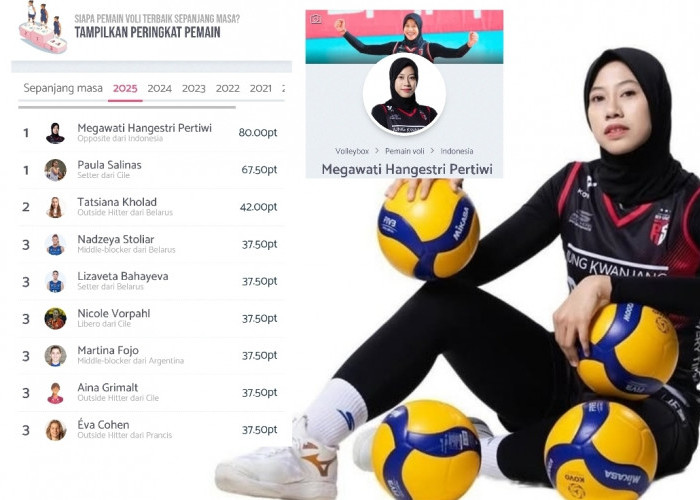 CONGRATS, Megawati Hangestri Dinobatkan Sebagai Pemain Bola Voli Wanita Terbaik 2025