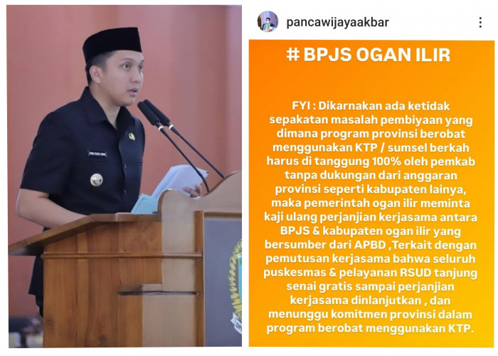 Kisruh Soal Layanan BPJS KIS di Ogan Ilir, Pemkab Minta Kaji Ulang Perjanjian Kerjasama dengan BPJS Kesehatan