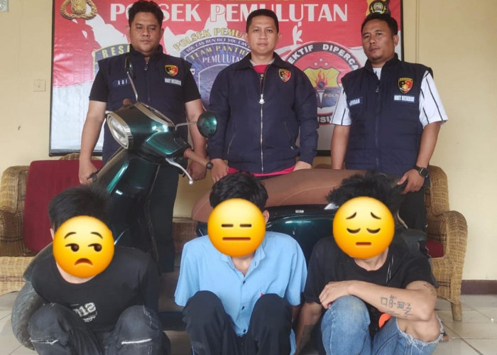 Usai Bobol Rumah Warga, 3 Resedivis Berhasil Diamankan Tim Panther Unit Reskrim Polsek Pemulutan Ogan Ilir